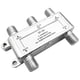thumbnail image 1 of Divisor de cable coaxial de 4 vías, compatible con TV HD, satélite, Internet de alta velocidad, amplificador, antena, conectores chapados en oro, resistente a la corrosión., 1 of 8