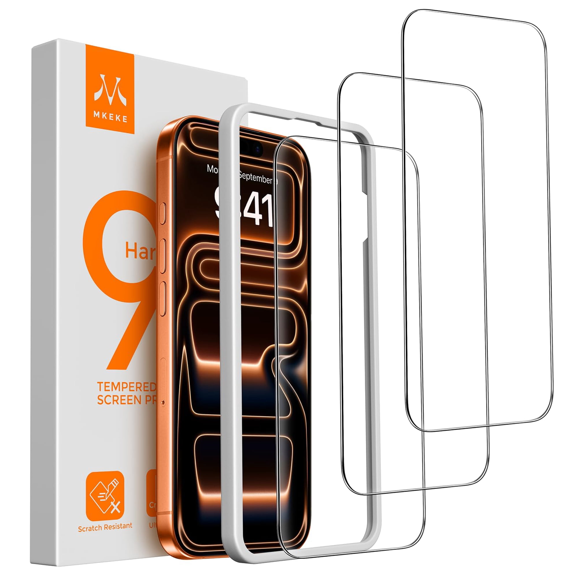 Protector De Pantalla De Vidrio Templado Mkeke Para Iphone 17 Pro 6.3''