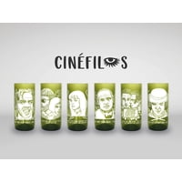 Green Glass - Cinéfilo Juego De 6 Vasos Verde