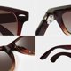 thumbnail image 3 of Gafas de sol Joopin de gran tamaño cuadradas, color marrón degradado, polarizadas, 3 of 5