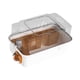 thumbnail image 4 of Casa de hámster jaula transparente hábitat de ventilación grande jaula de animales pequeños para animales pequeños planeadores de azúcar gerbils conej Naranja, 4 of 5