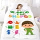 thumbnail image 5 of Charlie y las Formas anti-pilling, suave, ligera, esponjosa y acogedora de lujo para hogar y cocina – Perfecta para niños y adultos,100X130cm, 5 of 6