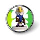 thumbnail image 1 of Clutch-Theme Round Button Badge: Premium Metal Construction, Ideal for High-End Events 2.8 cm, 1 of 6