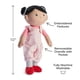 thumbnail image 2 of Muñeca HABA Soft Rumbi de 10 cm con pelo negro, overol rosa, 2 of 7