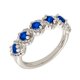 thumbnail image 4 of Anillo Elegant Confetti Paris chapado en oro de 18k, 42 circonitas, banda de 3 mm, 4 of 10