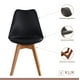thumbnail image 3 of Comedor cuadrado negro 80cm - 4 Sillas tulip negras, 3 of 8