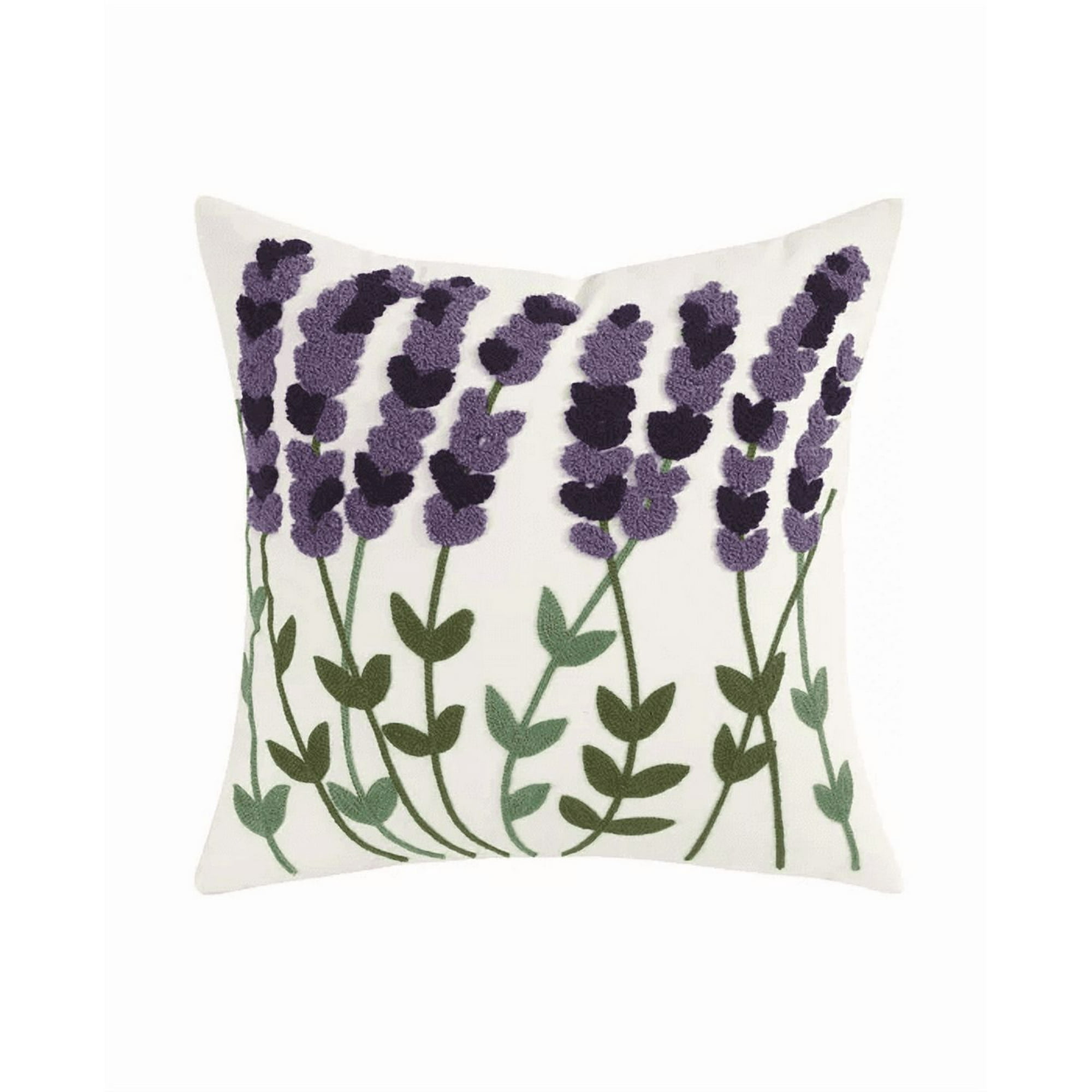 Genérico - Pack De 4 Fundas Para Cojines Sin Relleno Con Diseños Bordados Lila