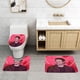 thumbnail image 2 of Pedro Pascal Juego de 3 alfombras de baño de coral fleece: tapete de baño + alfombra de inodoro en forma de U + funda de tapa de inodoro en forma de O, 2 of 6