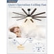 thumbnail image 2 of Ventilador de techo Fabulous de 72 pulgadas con luces y control remoto negro, 2 of 3