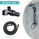 thumbnail image 2 of Manguera de ducha Mimorou de 2 m, acero inoxidable, ajustable, negra, 2 of 7