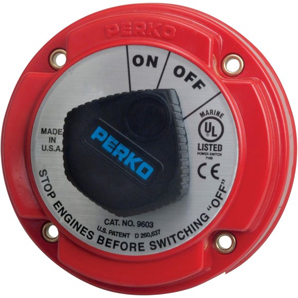 Interruptor de desconexión de batería Perko 9603DP Medium Duty 250A