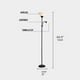 thumbnail image 4 of Lampara De Pie Ajustable Nordica Elegante Decorativa Blanco, 4 of 5