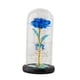 thumbnail image 3 of Flor De Rosa Con Lámpara De Noche Con Cubierta De Vidrio Para Boda, Hogar, Dormitorio, Azul, 3 of 5