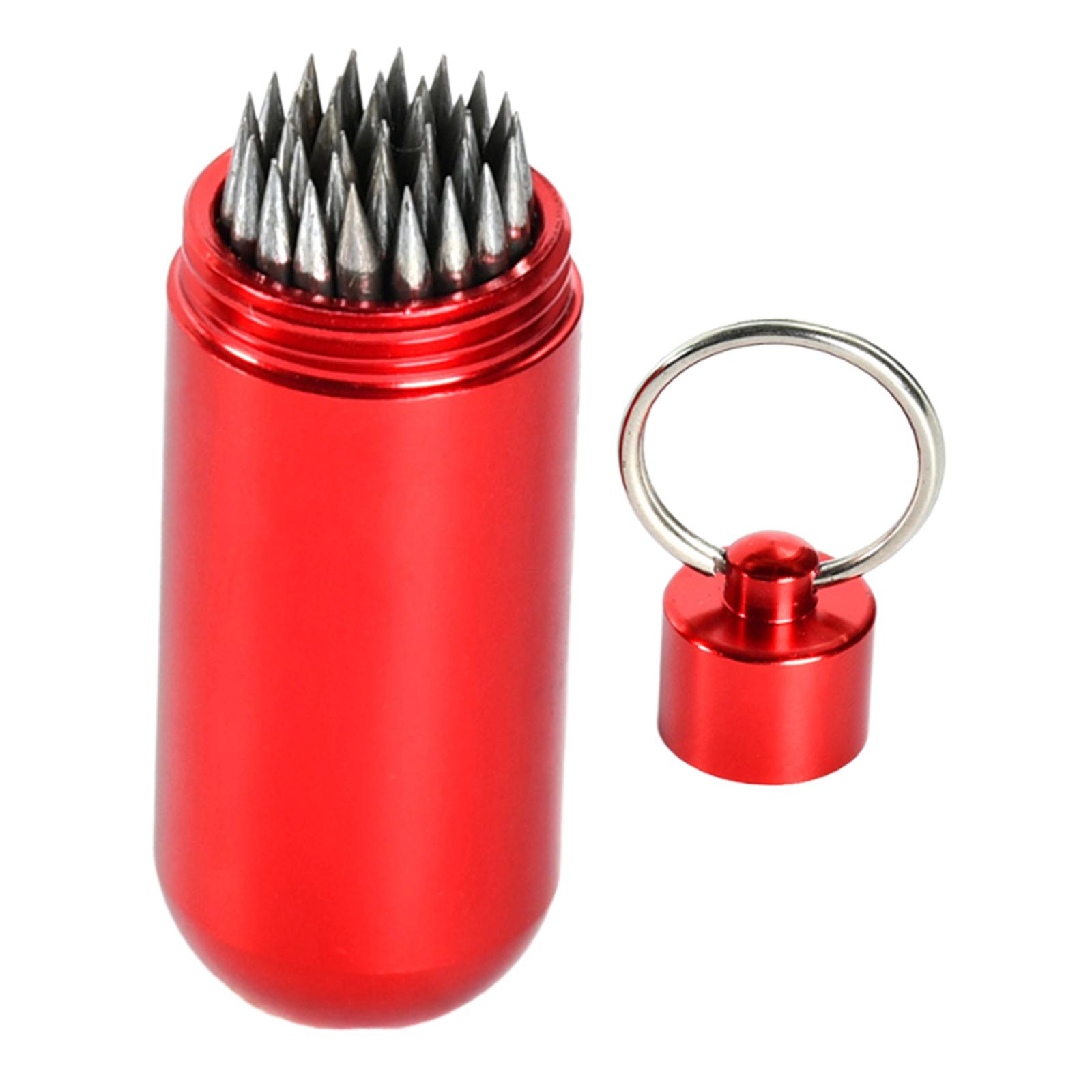 Magideal - Herramienta De Reparación De Puntas De Taco De Billar Para Una Reparación Rápida Y Eficaz, Portátil, Con Llavero, Moldeador De Puntas De Taco De Snook Rojo