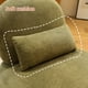 thumbnail image 4 of Silla de acento linda con patas de madera maciza, silla de salón de cuero falso con cojín suave, 4 of 5