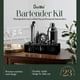 thumbnail image 2 of Kit Bartender Barillio de acero inoxidable negro, 23 unidades, con soporte, 2 of 7