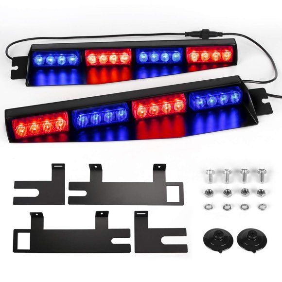 Luces de Visera ASPL 32LED 26 Patrones de Parpadeo 44 cm