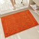thumbnail image 1 of suxuMhao Tapete de Baño Naranja Grueso Suave Antideslizante Absorbente, 15.7 X 23.6 Inch 1 Pack, Tapetes de Baño Modernas Minimalistas de Poliéster, Tapete de Piso Lavable para el Hogar para, 1 of 4