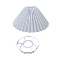 Ioensy - Pantalla Plisada Para Ventilador De Techo, Cubierta Para Lámpara, Para Restaurante, Comedor, Cocina, Color Blanco