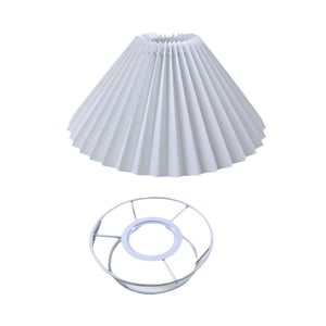 Ioensy - Pantalla Plisada Para Ventilador De Techo, Cubierta Para Lámpara, Para Restaurante, Comedor, Cocina, Color Blanco