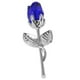 thumbnail image 1 of Rosa De Cristal, Regalo De Flores, Regalo De Boda, Navidad, Romántico, Para Mujer, Su Abuela, Plata, Azul, 1 of 5