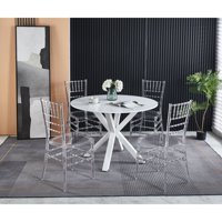 M&Ms - Wedding Chair,Dining Chair,Set Of 4,Plastic Seat