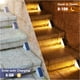 thumbnail image 2 of Luces solares para escaleras VOLISUN, paquete de 6, resistentes al agua IP67 3000 K, 2 of 6