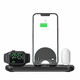thumbnail image 1 of Estación de Carga Inalámbrica Plegable 3 en 1 para iPhone 15 14 13/Samsung S23 22/Apple Watch/AirPods Pro - Base de Carga Rápida y Soporte Dock-Negro para Samsung, 1 of 10