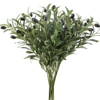 Leftover - Ramas De Olivo Artificiales Sobrantes, 6 Unidades, Para Jarrón De 45 Cm