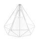 thumbnail image 1 of Pantalla De Luz Colgante De Techo De Diamante Geométrico Pantallas De Lámpara Cubierta Blanca-blanca En El Interior, 1 of 3