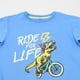 thumbnail image 3 of Polera Niño Kids M/C Print Fluor Celeste Corona, 3 of 5