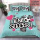 thumbnail image 1 of I Love Soccer Custom With Your Name Quilt Duvet Cover Set Bedroom Decor Bedding3-Piece Bedding Set, 1 of 5