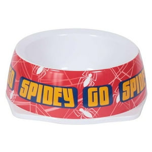 Total Click - Plato De Alimento O Agua Para Mascotas Spiderman