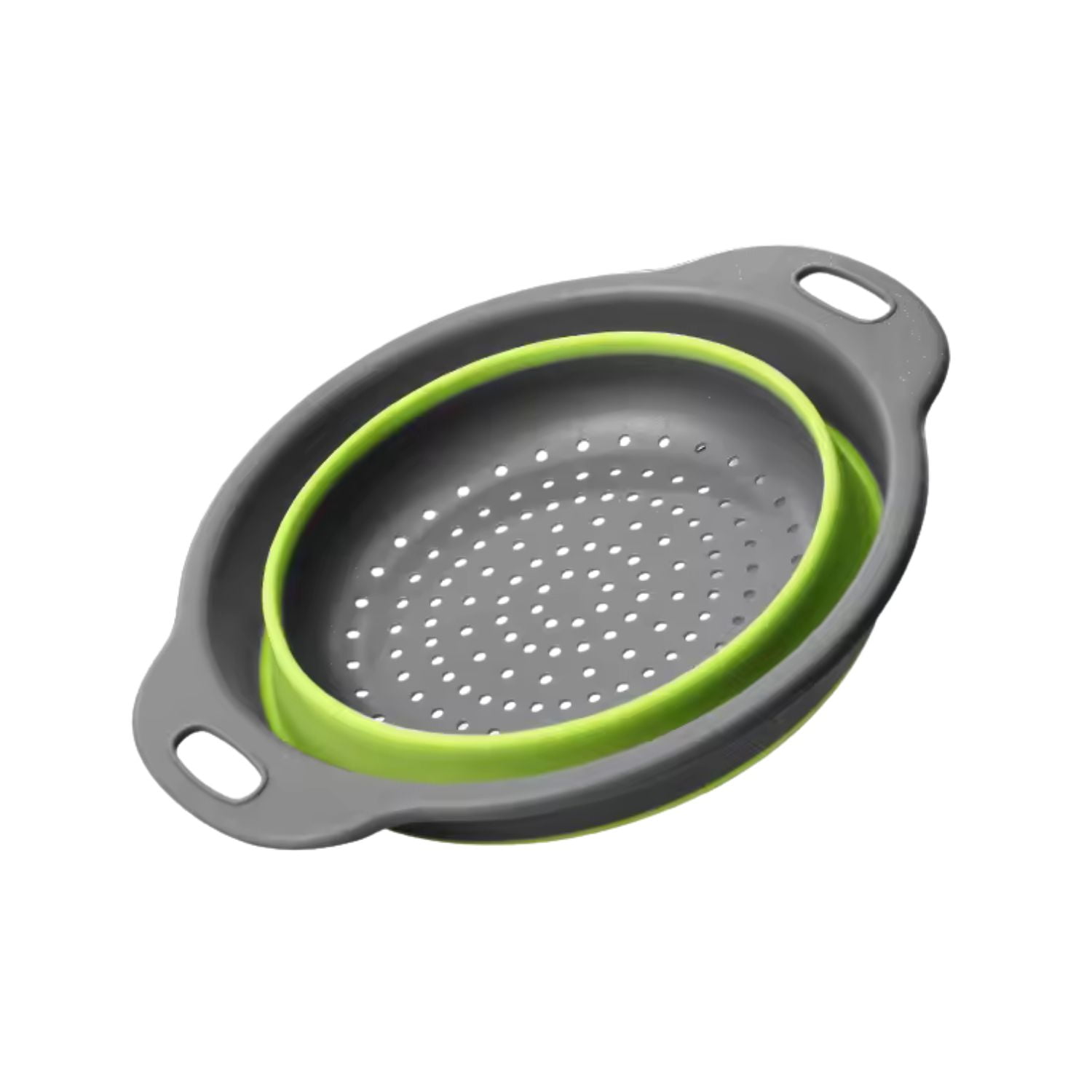 Crusec - Colador De Silicona Escurridor Redondo Multiuso Plegable