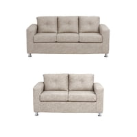 Muebles América - Living George 32 Cuero Auris Beige