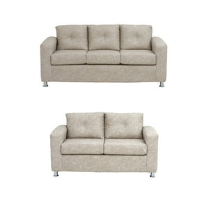 Muebles América - Living George 32 Cuero Auris Beige