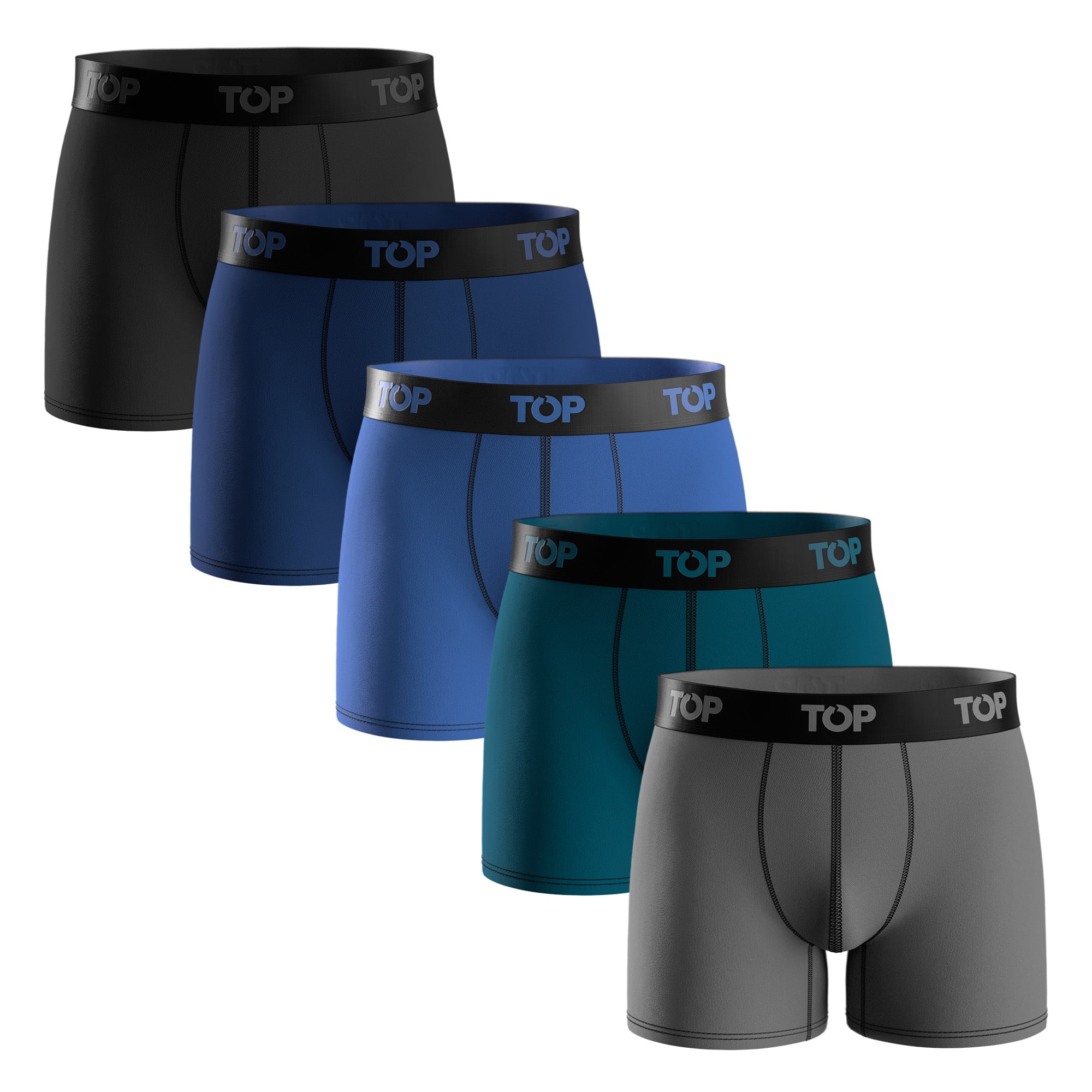 Top - Bóxer Medio Algodón Pack 5 C10