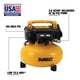 thumbnail image 2 of Compresor de aire DEWALT Pancake de 6 galones 165 PSI (DWFP55126), 2 of 3