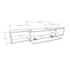 thumbnail image 5 of Rack Tv Flotante 1 Puerta Estante Regulable Arrimo Recibidor, 5 of 5