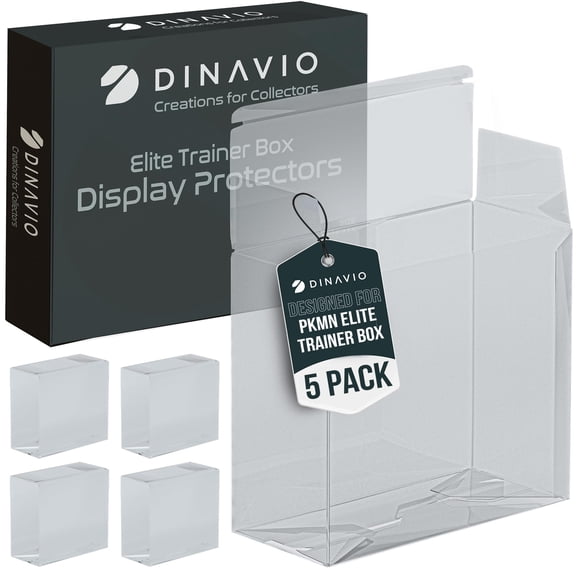 Funda protectora ETB de plástico PET Dinavio Crafthouse, paquete de 5