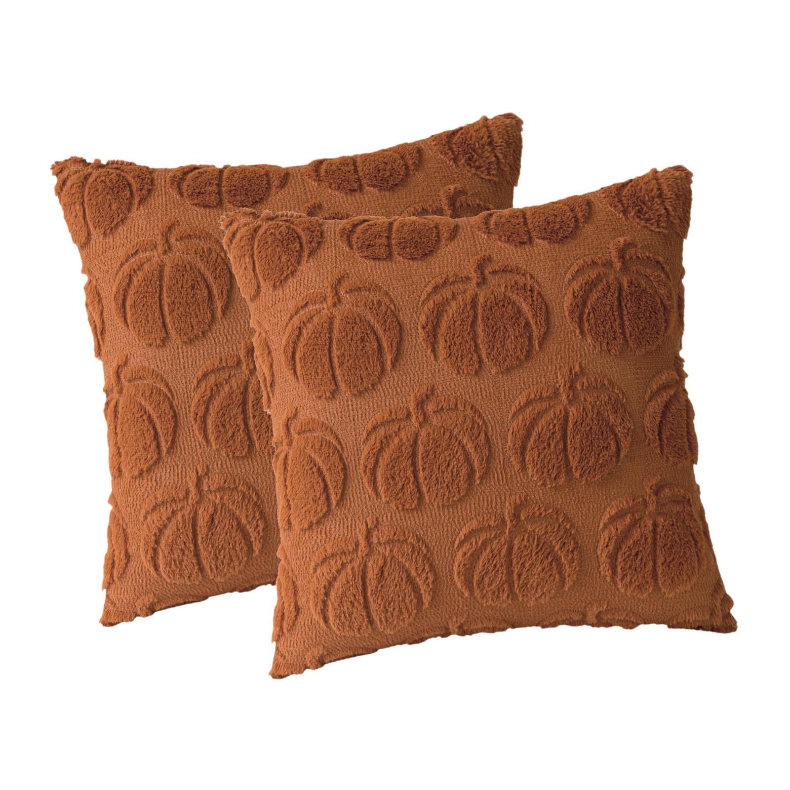 Bothyi - 2 Fundas De Almohada De Calabaza Para Hotel, 45 X 45 Cm, Decorativas Para Cama Otoñal.