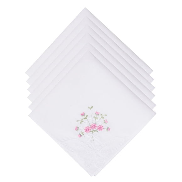 Pañuelos Selected Hanky 28 cm Floral – Pack de 6
