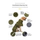 thumbnail image 3 of Abrigo para perros - Chaqueta impermeable de invierno con interior de terciopelo, tira reflectante, verde, XXL, 3 of 3