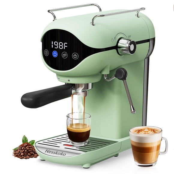 Cafetera Espresso Nesskoko Semi Automática 20 Bar Verde