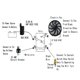 thumbnail image 5 of Ventilador de radiador BLACKHORSE‑RACING 18 cm 80 W 12 V, 5 of 7