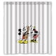 thumbnail image 1 of Cortina de ducha con diseño de dibujos animados de Mickey y Minnie, adorable y encantadora, con ganchos, tamaño 66 x 72 pulgadas, 1 of 3