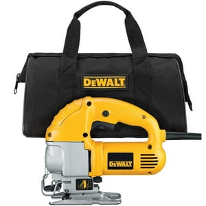 Sierra Caladora Dewalt Dw317K Con Mango Superior, 5.5 Amperios, Con Cable, Amarilla