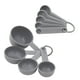 thumbnail image 1 of Juego de tazas y cucharas medidoras KitchenAid Universal de 9 piezas, color gris, 1 of 3