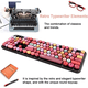 thumbnail image 2 of Teclado inalámbrico Bluetooth para máquina de escribir, compatible con Android, Windows y PC, ideal para el hogar y la oficina., 2 of 8