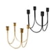 thumbnail image 3 of Candelabro De Metal Candelabros Sala De Estar Hogar Chimenea Vela Cónica, 3 of 5